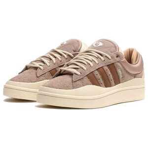 Adidas Bad Bunny Campus Brown Suede Lace Up Sneakers Women US 9